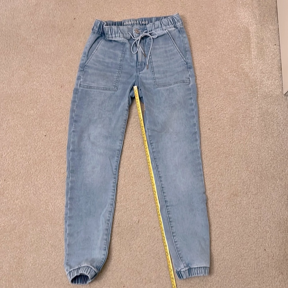 American Eagle Cozy NE(X)T Level Stretch Hi-rise Denim Joggers